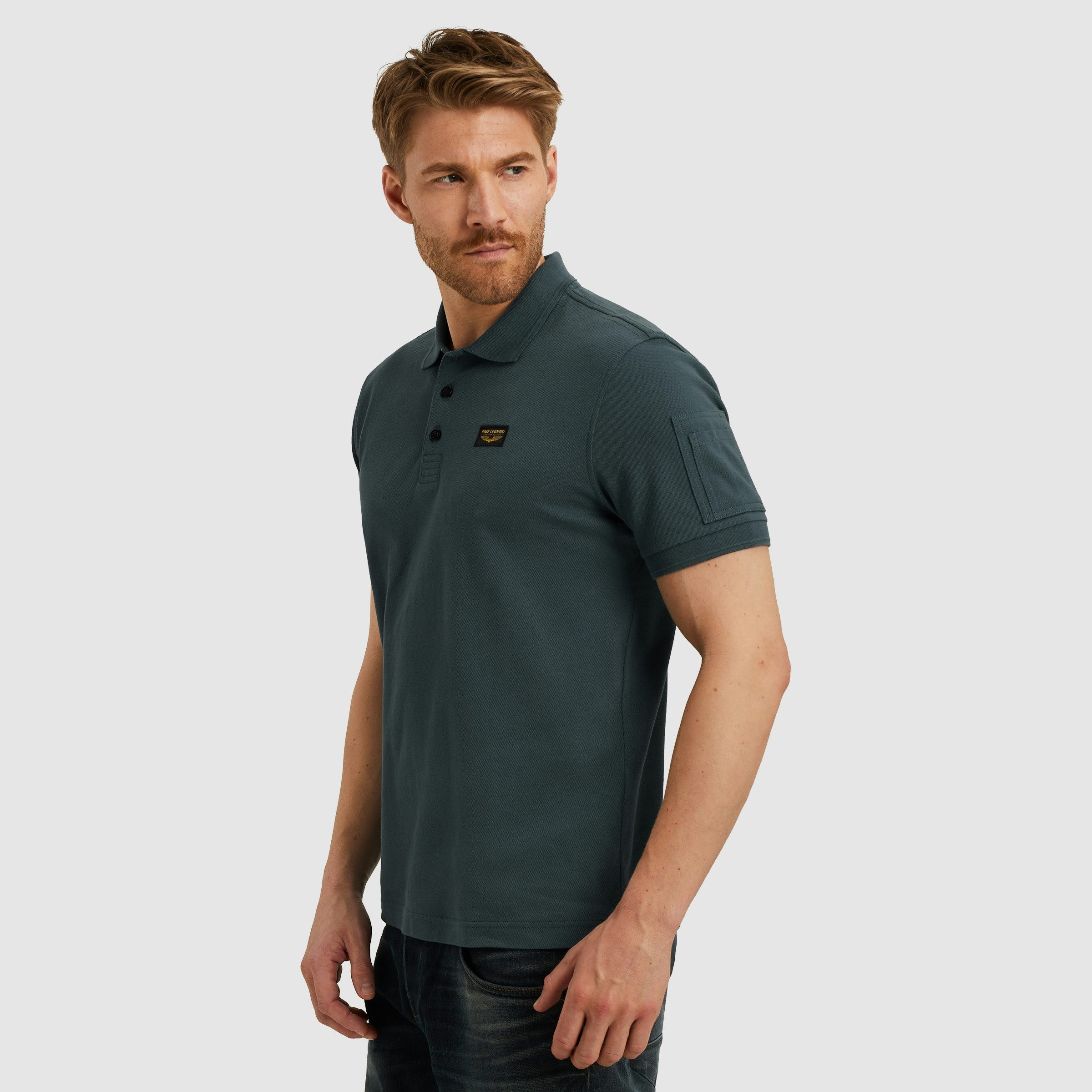 PME LEGEND Poloshirt mit Logostickerei