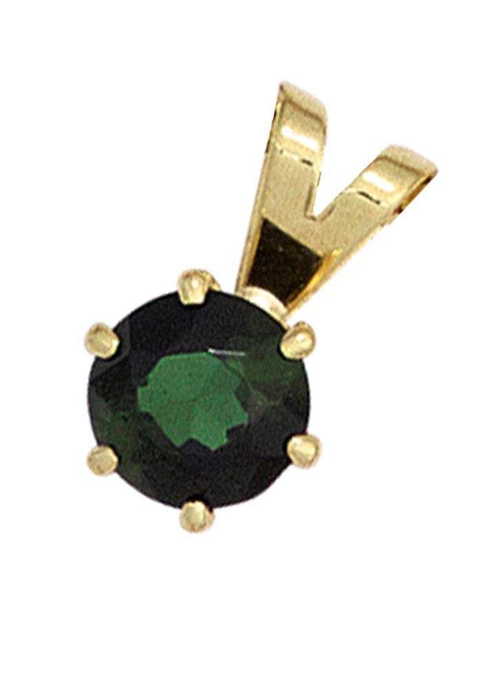 JOBO Kettenanhänger Anhänger mit Turmalin, 585 Gold günstig online kaufen