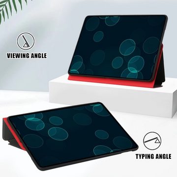 König Design Tablet-Hülle Huawei MatePad T10 / T10s, Schutzhülle für Huawei MatePad T10 / T10s Schutztasche Wallet Cover 360 Case Etuis Rot