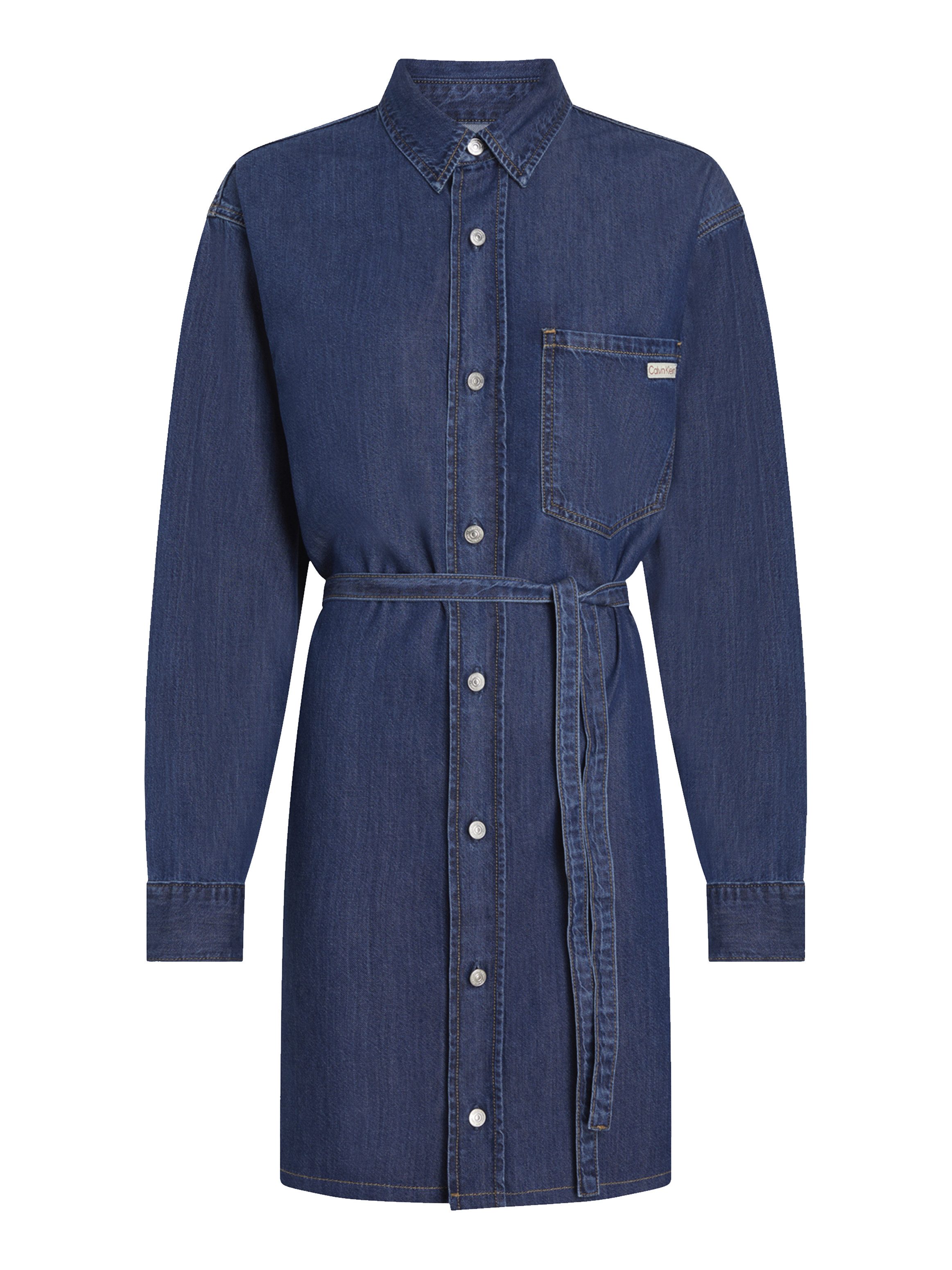 Jeanskleid BELTED TENCEL DENIM SHIRT DRESS