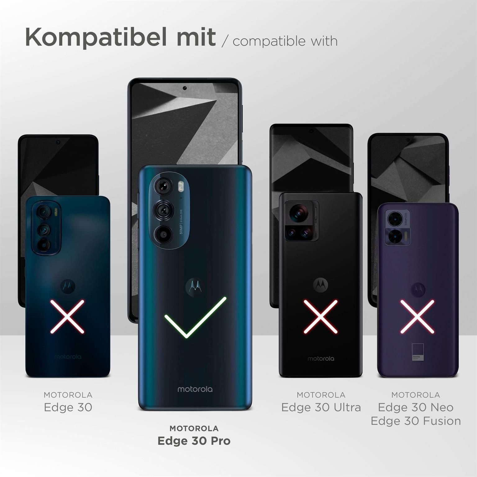 ONEFLOW Handyhülle für Motorola Edge 30 Pro Wasserdichte Tasche BeachBag Schwarz 6,7 Zoll, Hülle mit Touch Kamera Fenster IPX8 Unterwasser-Tasche zum Schwimmen