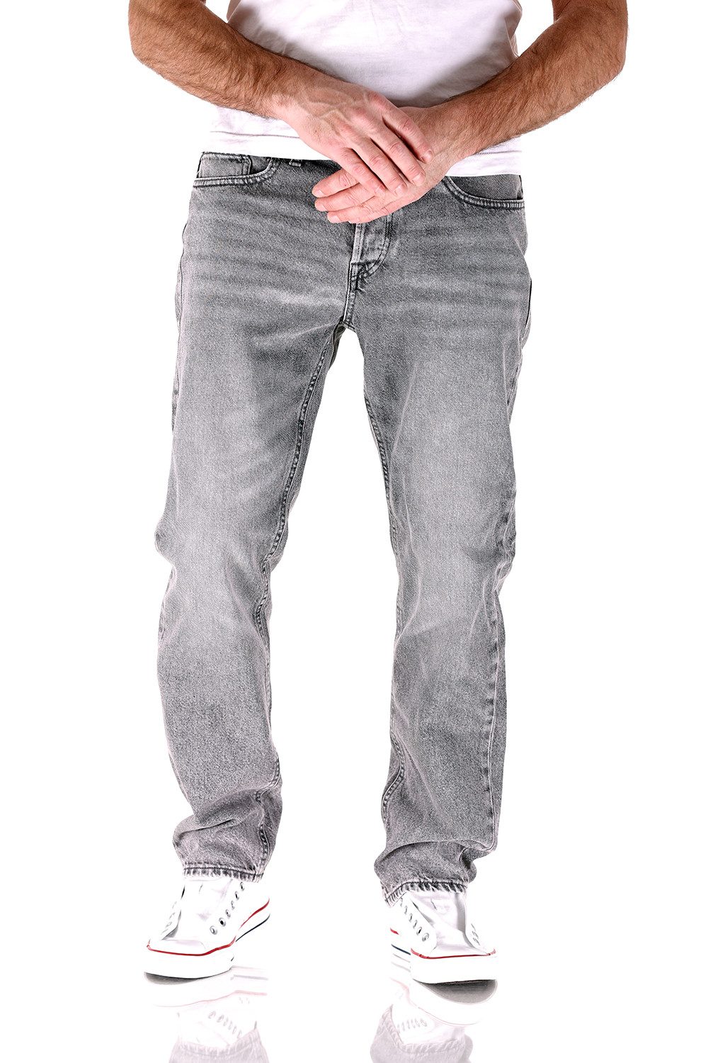 Comfort-fit-Jeans Jack & Jones Mike Original Comfort Tapered Herren Jeans Hose