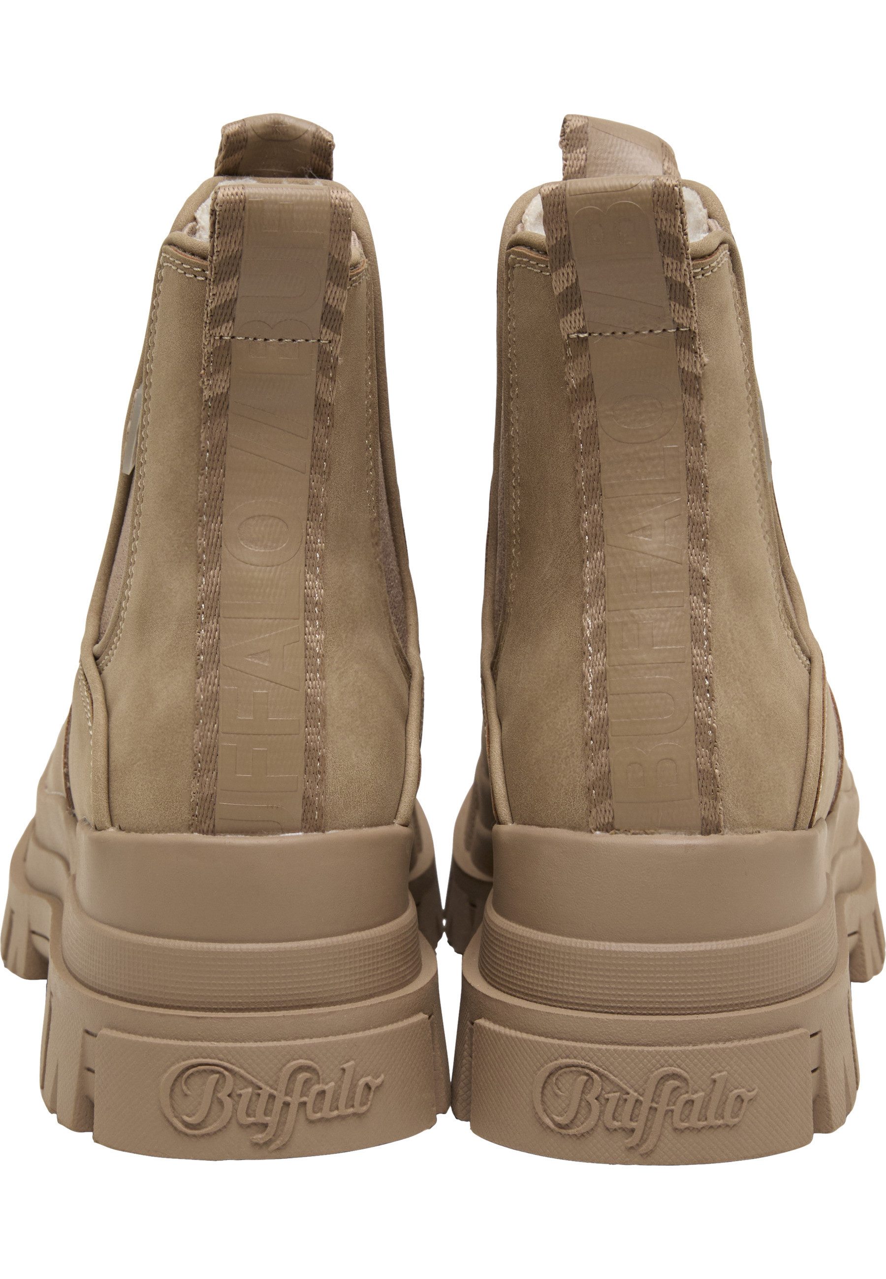 Buffalo Buffalo ASPHA CHELSEA WARM - VEGAN NUBUCK - BROWN Stiefel