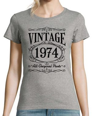 Youth Designz T-Shirt Vintage 1974 Damen Tshirt zum 50. Geburtstag mit lustigem Spruch zum Geburtstag