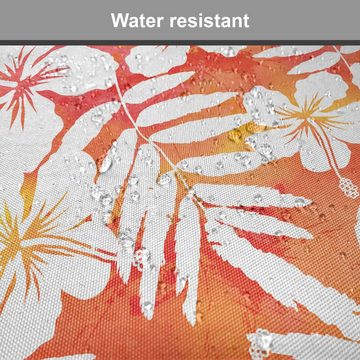 Abakuhaus Stuhlkissen Dekoratives wasserfestes Kissen mit Riemen für Küchensitze, Orange Fantasie-Aquarell Aloha