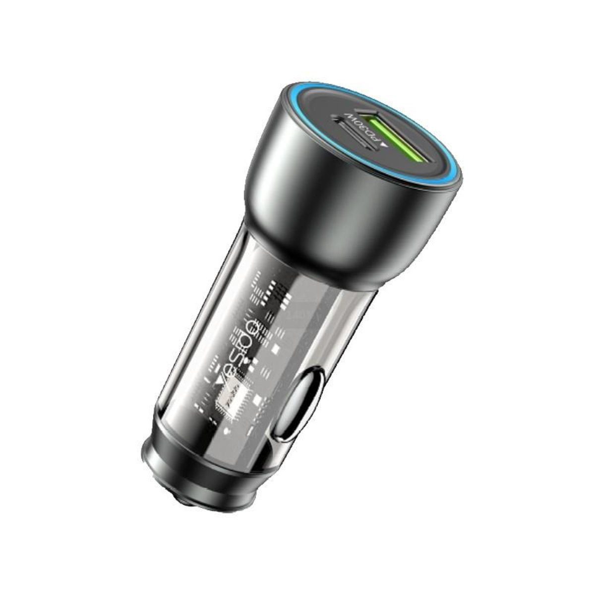 Yesido Yesido Auto-Ladegerät Y49 PD 30W QC3.0 18W USB-A+C Schwarz Smartphone-Ladegerät