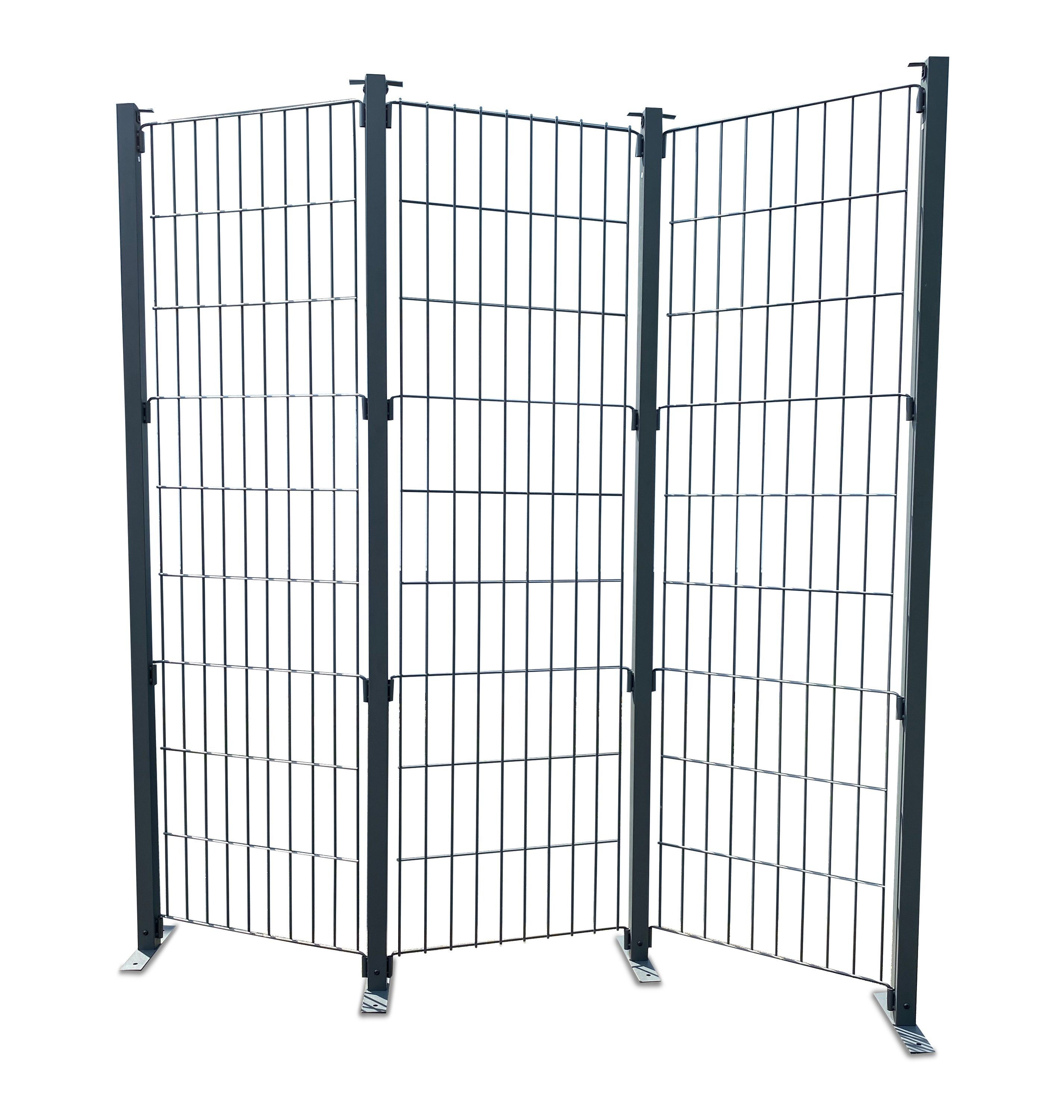 Grasekamp Balkonsichtschutz Paravent Eppan 3tlg. günstig online kaufen