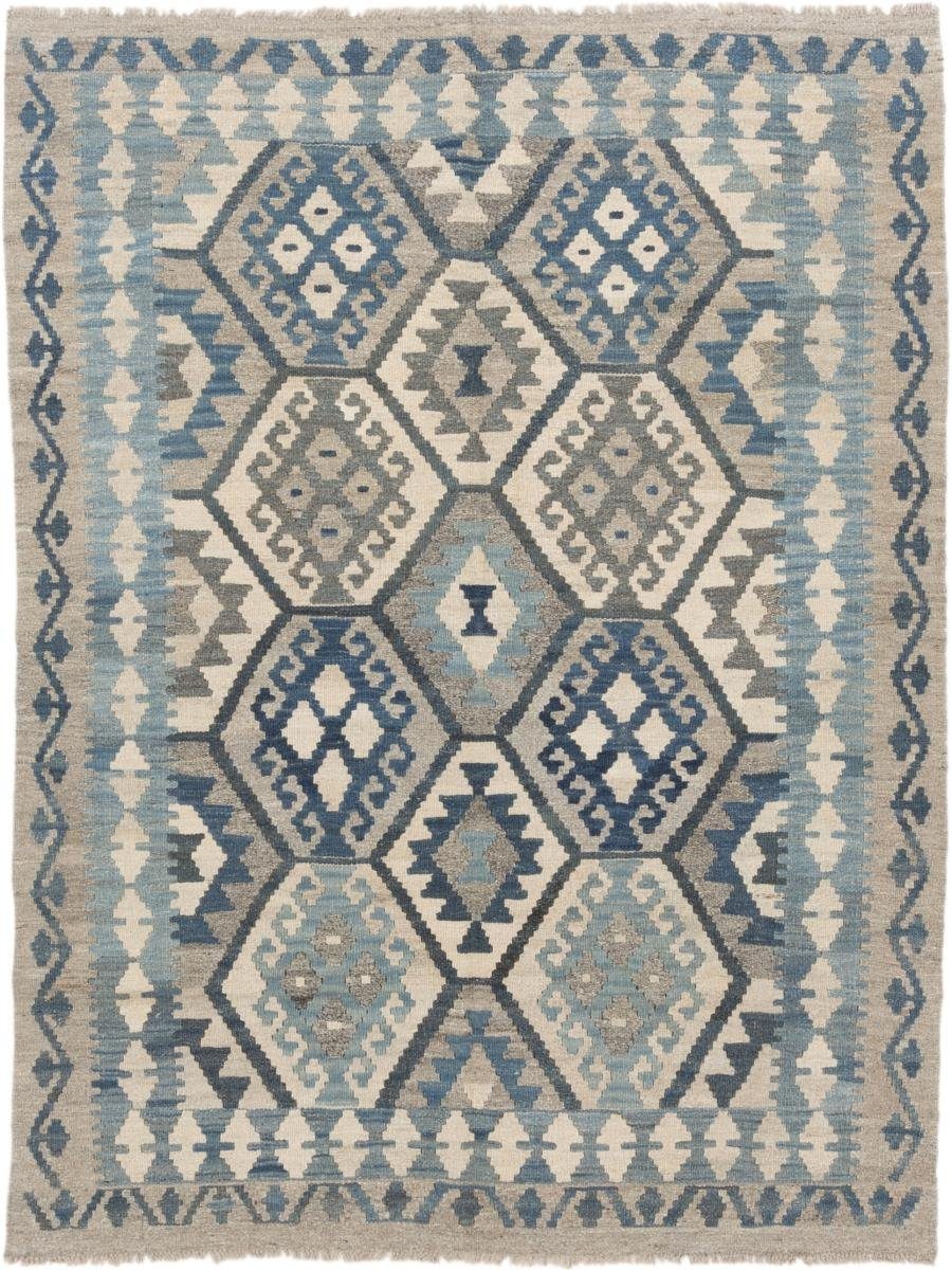 Orientteppich Kelim Afghan 149x198 Handgewebter Orientteppich, Nain Trading, rechteckig, Höhe: 3 mm