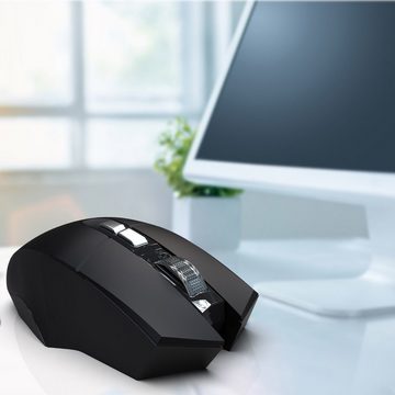 INCA wireless Maus, Computermaus, wiederaufladbar Type-C anschluss Maus