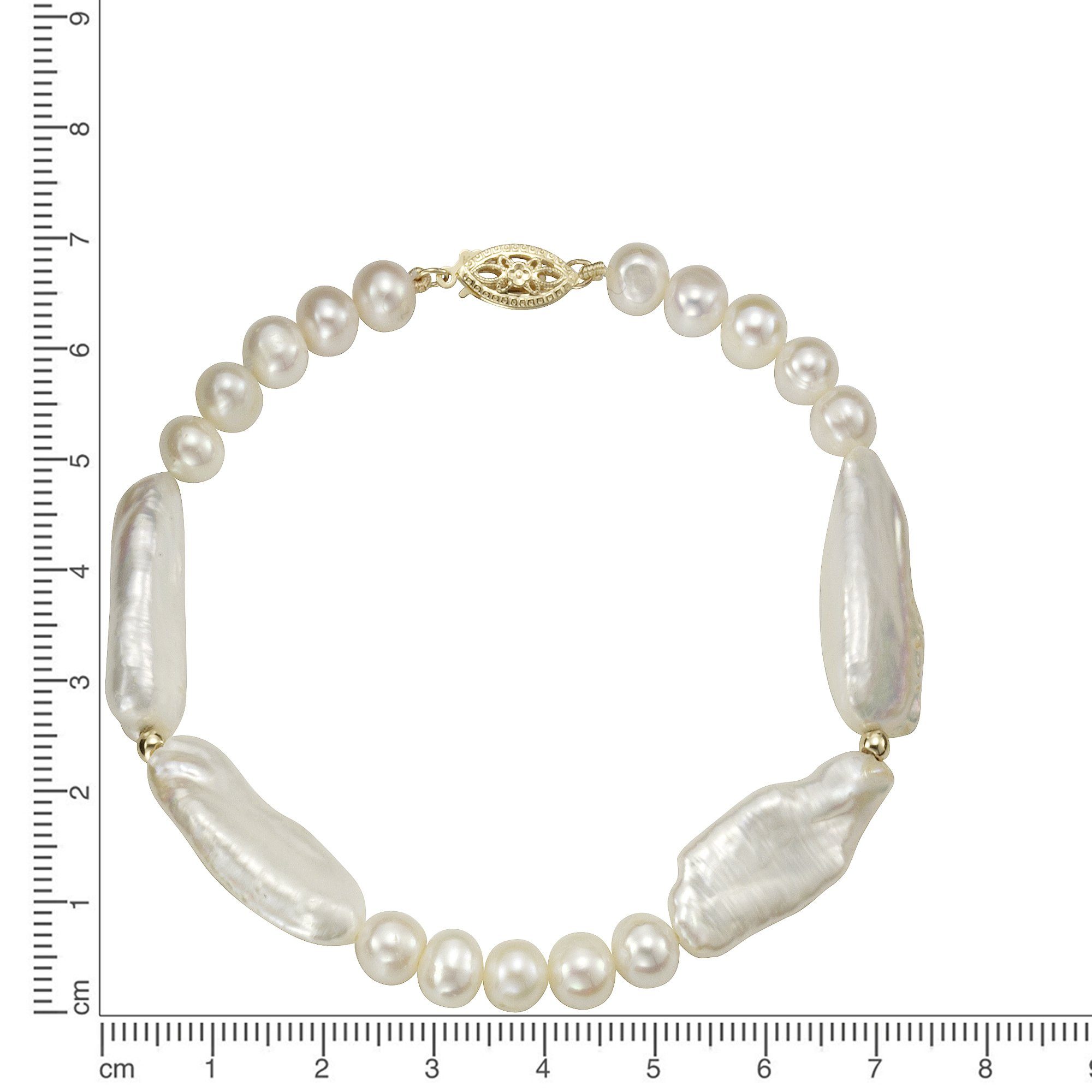 Fascination by Ellen K. Armband Gold 585 Perle weiß 6-7mm günstig online kaufen