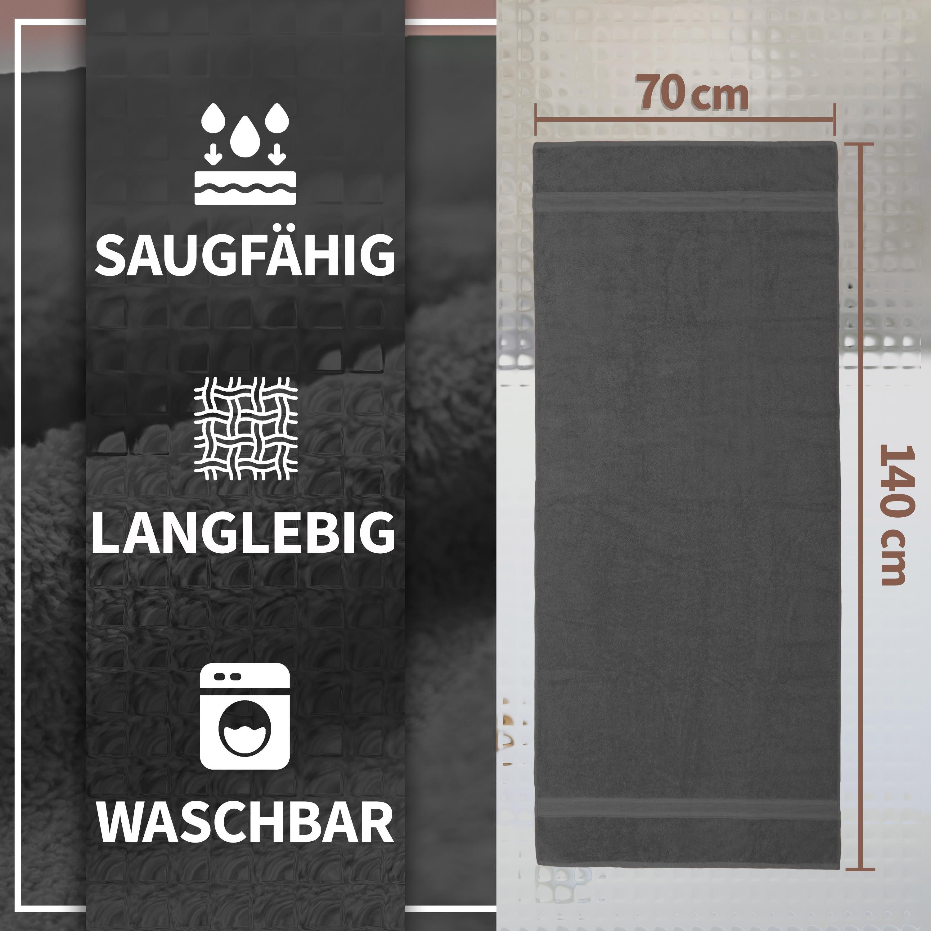 NatureMark Duschtücher 2er-Set Frottier Duschtücher 70x140cm, 100% Baumwoll günstig online kaufen