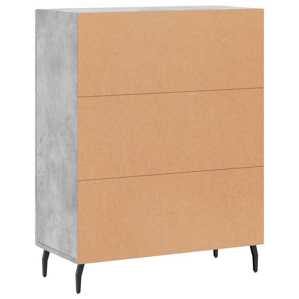 vidaXL Sideboard St) cm 69,5x34x90 Sideboard Holzwerkstoff (1 Betongrau