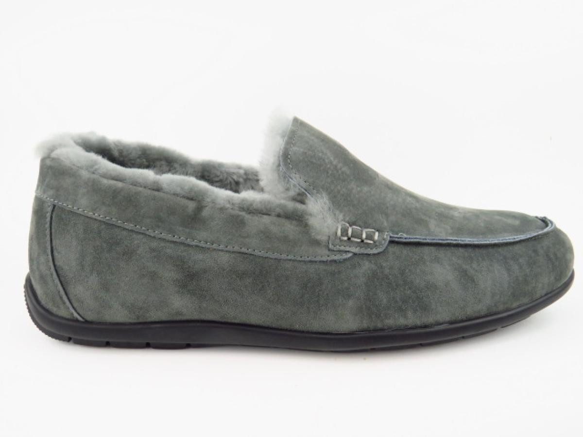 Grünwalder Gesundheitsprodukte H-151 grau Lammfell Hausschuh