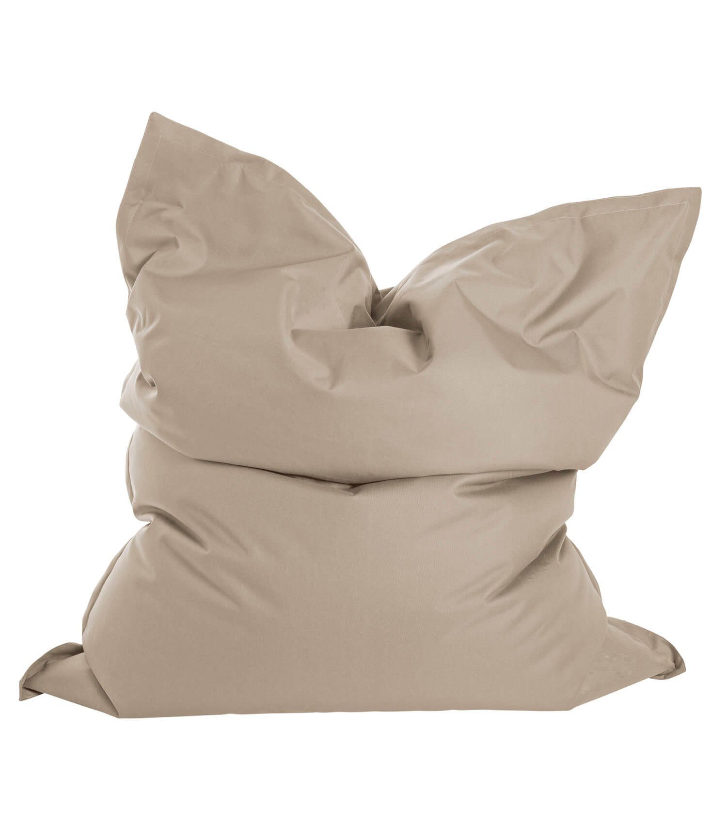 mokebo Sitzsack Der Große (für drinnen & draußen), Bean Bag Outdoor XXL, Bodenkissen, Riesen Sitzkissen in Beige. € 74,99