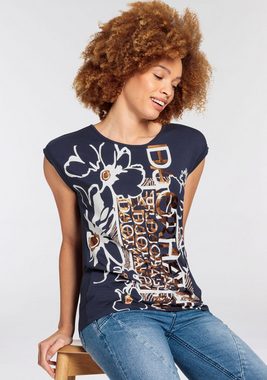 Boysen's Rundhalsshirt mit großem Frontdruck mit bronzefarbenden Elementen - NEUE KOLLEKTION