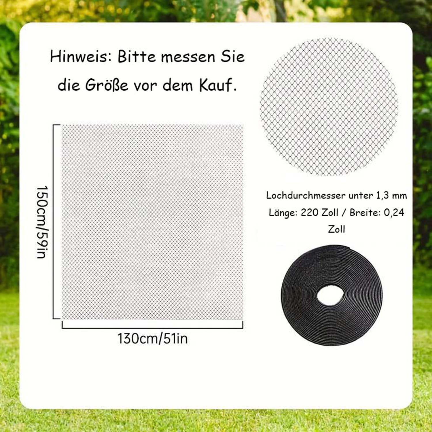 Agger Insektenschutz-Fensterrahmen 4st selbstklebende Fenster-Moskitonetze, Insektenschutzgitter – Bild 4 von 5