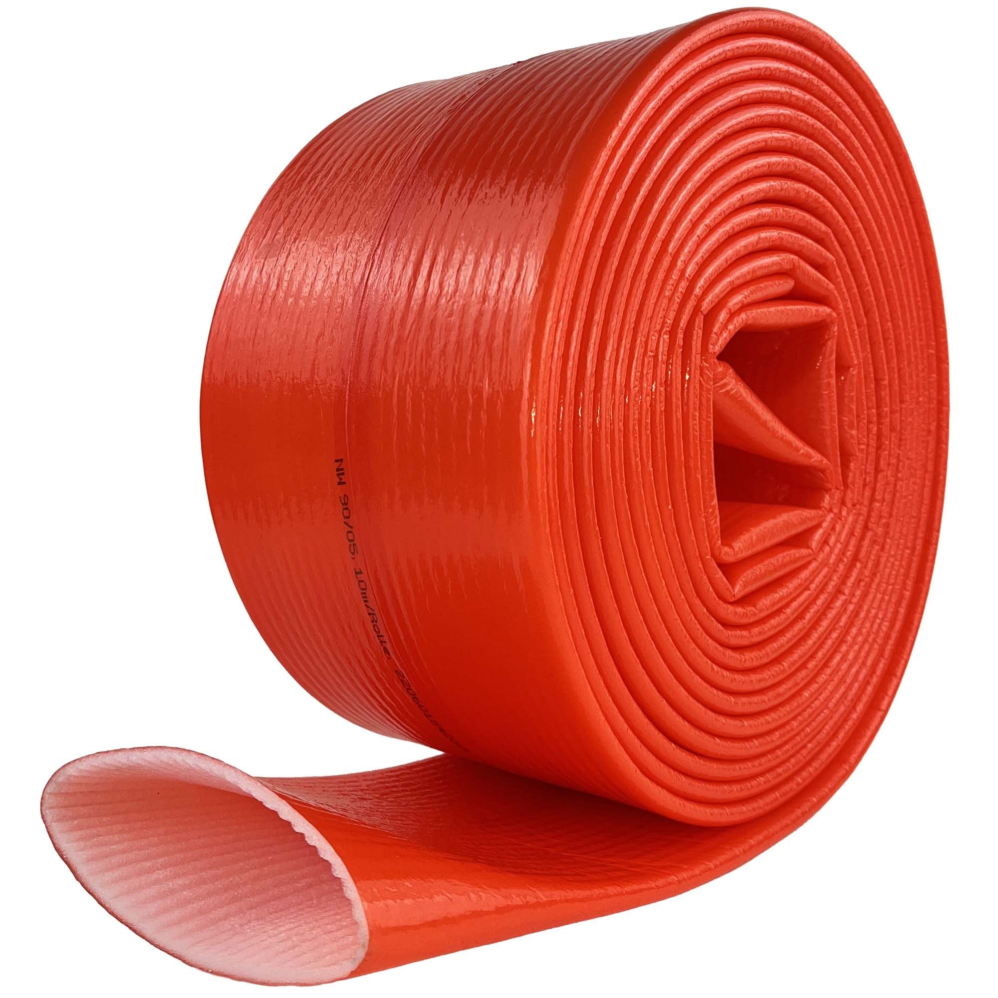 Scorprotect® Steinwolle PE-Isolierschutzschlauch für Abwasser 10 m Rolle rot 5 mm