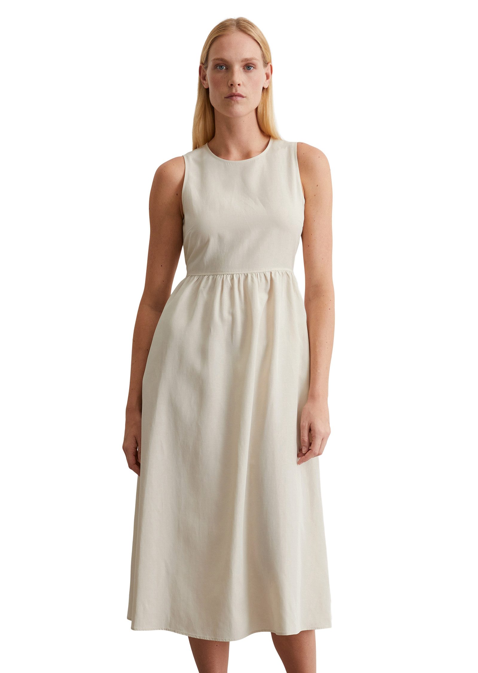Marc O'Polo Midikleid aus TENCEL™ Lyocell-Leinen-Mix