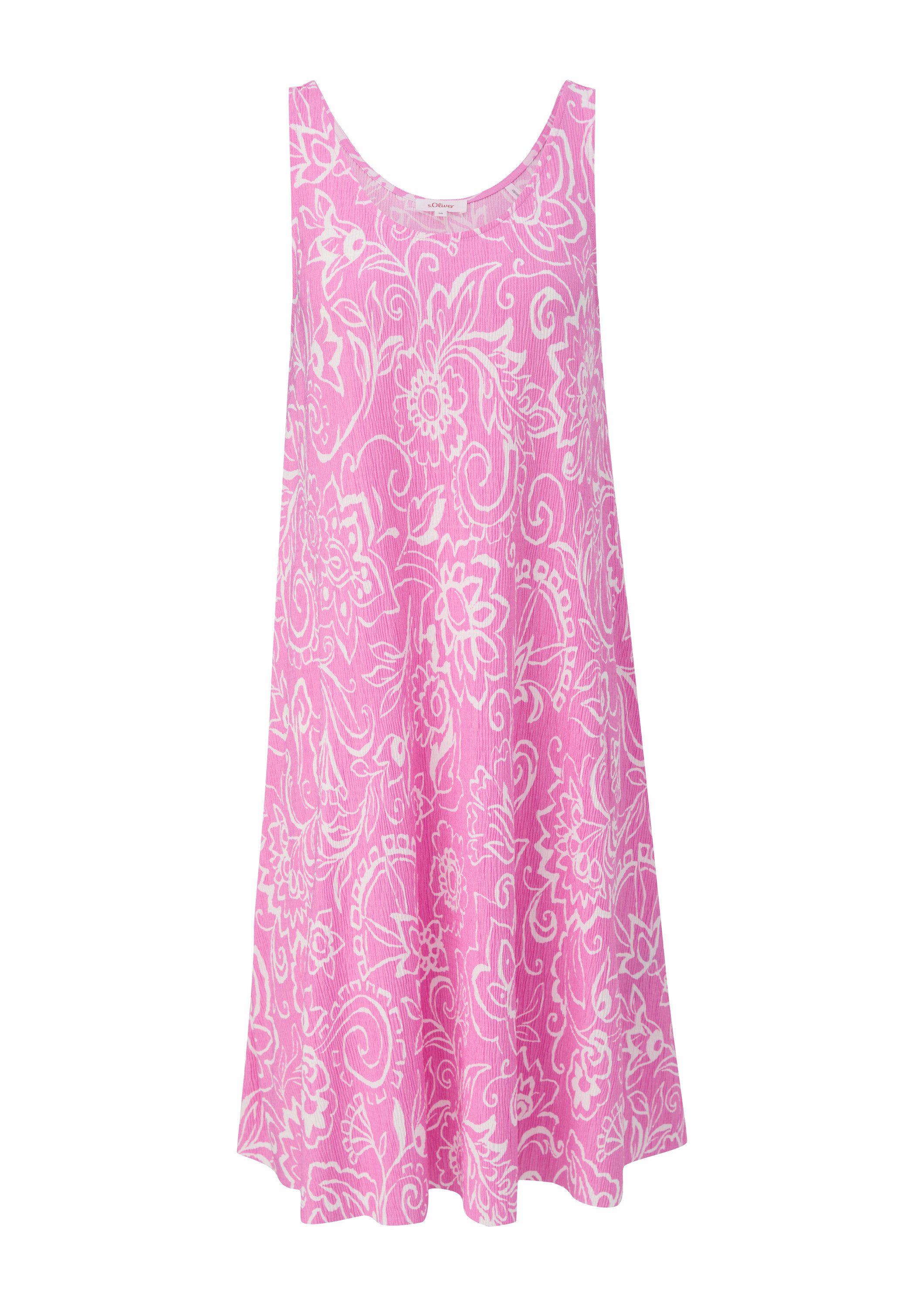 s.Oliver Minikleid Kleid Plissiertes Jersey-Kleid im günstig online kaufen