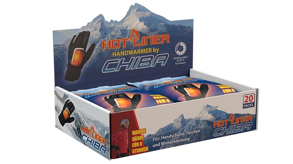 Chiba Fahrradhandschuhe CHIBA Hotliner Heizkissen 20er Pack - Langzeit-Wärmekissen für Handsch