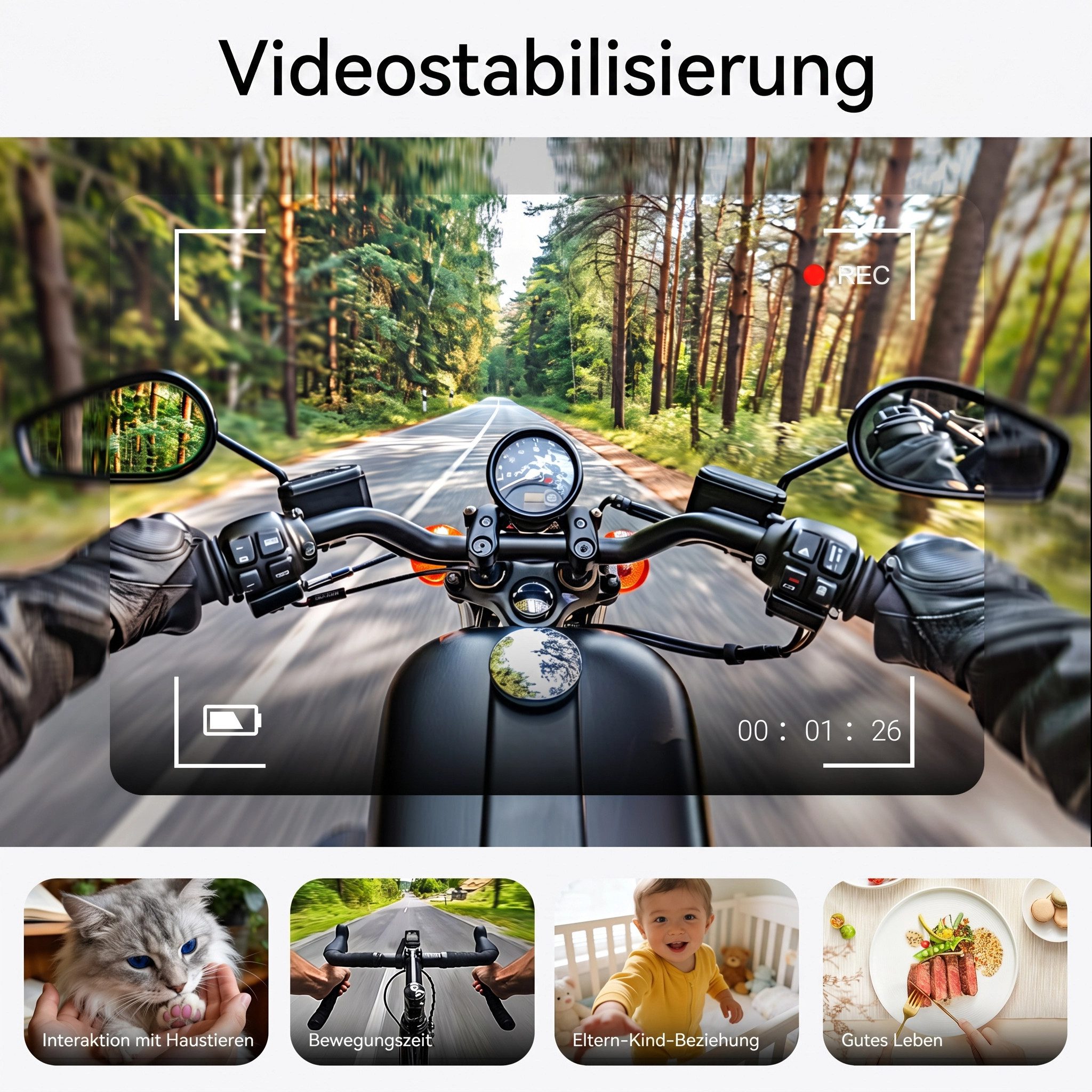 BBG LED-Brille Smart Glasses mit 8MP Kamera, Bluetooth 5.4, AI-Sprachassistent Open-Ear Audio, Wechselgläser, kabelloses Laden, für Android & iOS