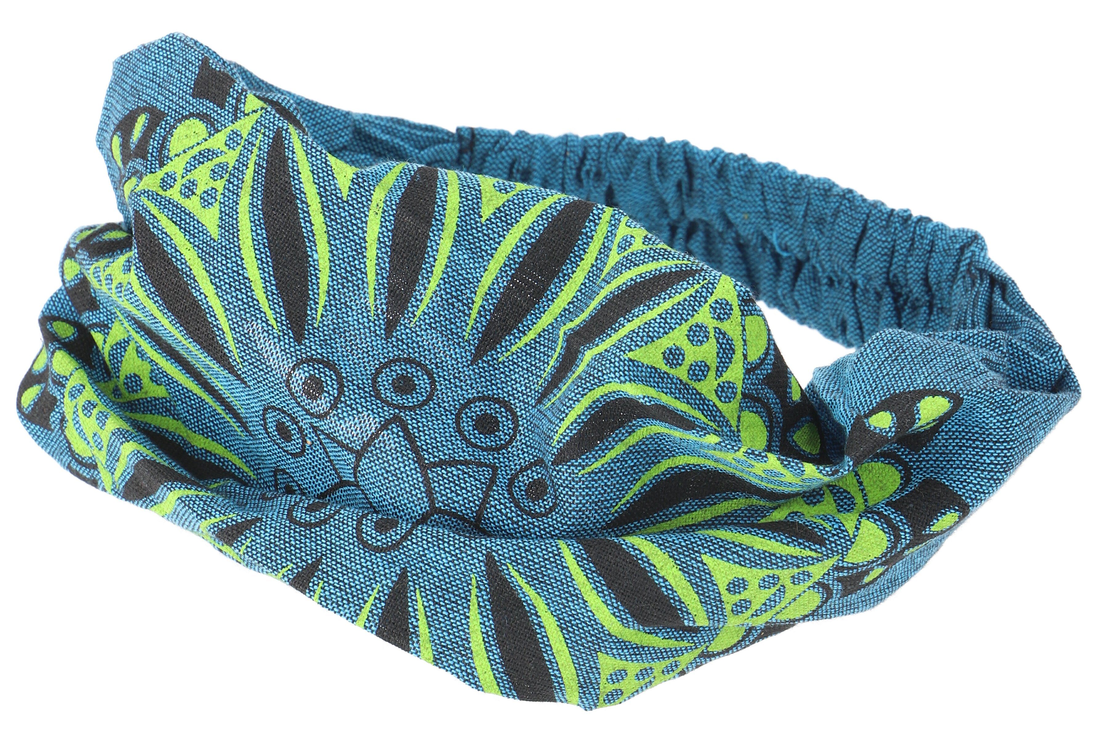 Guru-Shop Stirnband Haarband, Kopfband, Bandana mit farbenfrohem..