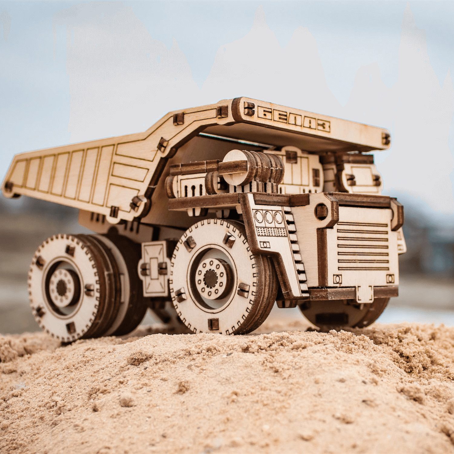 Eco Wood Art 3D-Puzzle Eco-Wood-Art Belaz Mini 3D Puzzle, 105 Puzzleteile