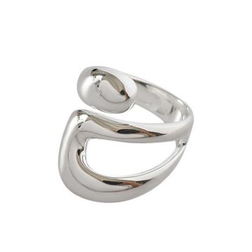Housruse Silberring »Unregelmäßig gewickelter Ring,verstellbares Armband aus Sterlingsilber«