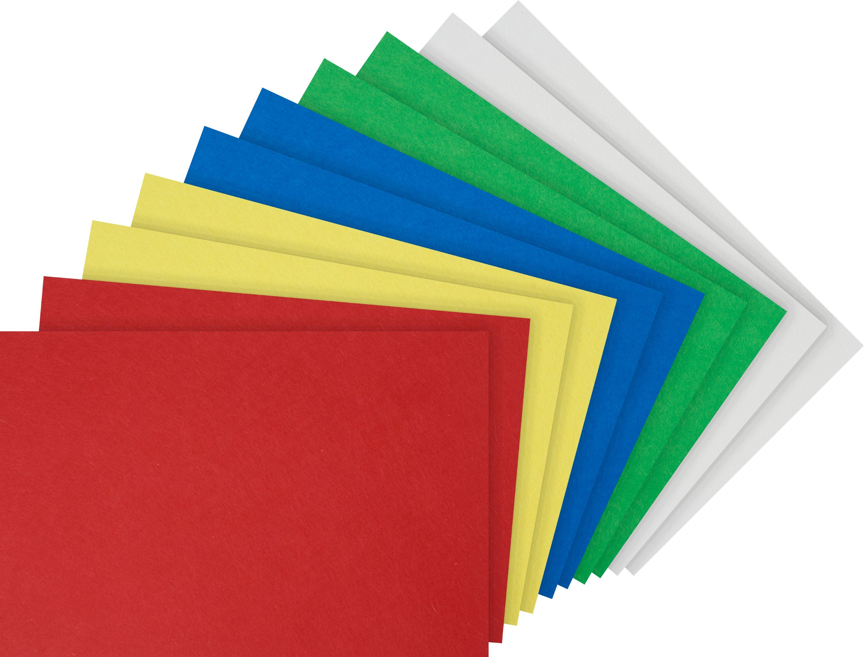 VBS Bastelfilz ignore, 10 Platten, 30 cm x 20 cm