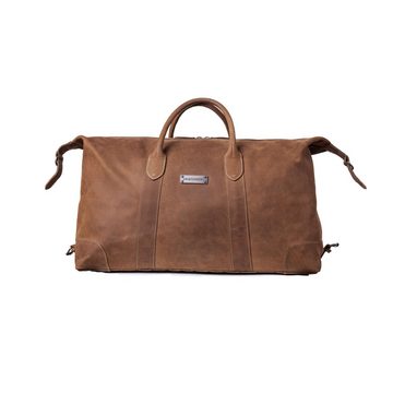 DRAKENSBERG Reisetasche Weekender »David« (M) Havana-Braun, aus vollnarbigem Premium Leder für Herren und Damen im Vintage-Design