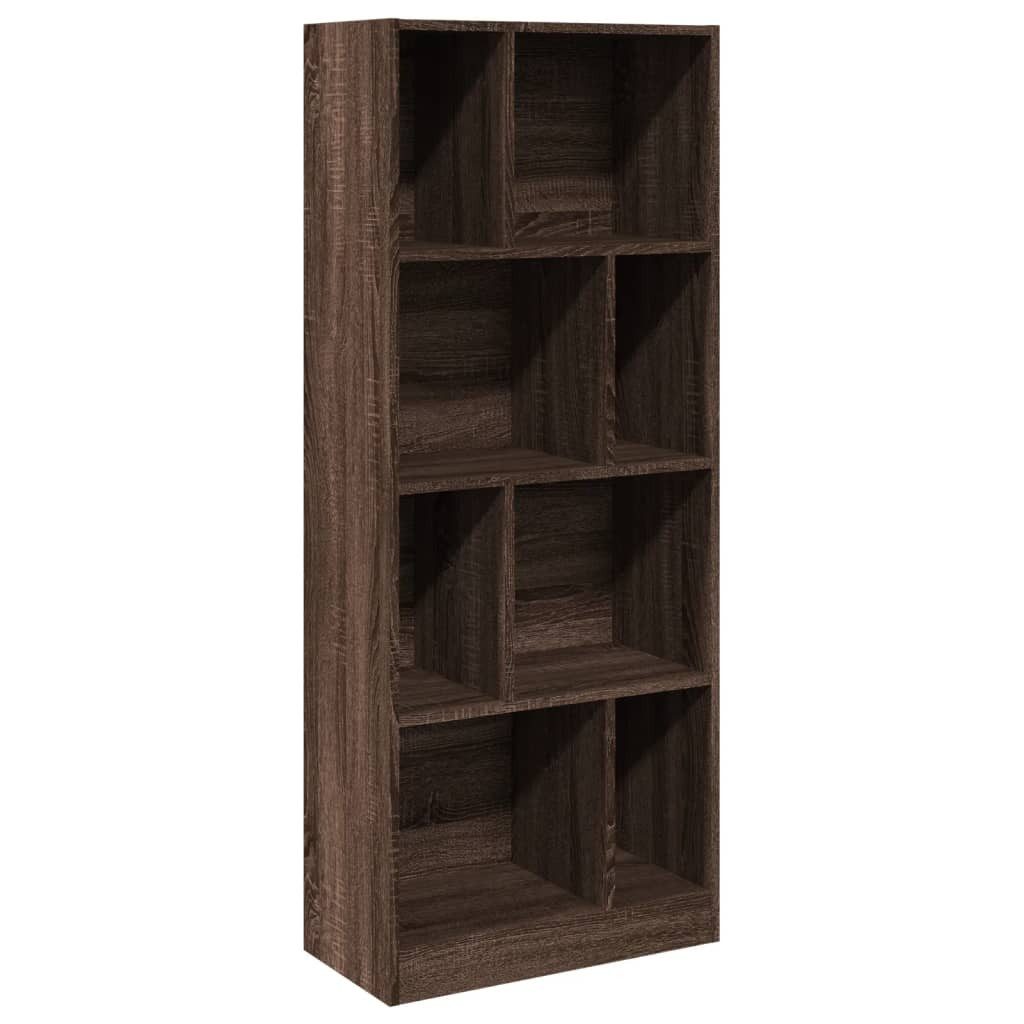 vidaXL Bücherregal Bücherregal Braun Eichen-Optik 57x28,5x141 günstig online kaufen