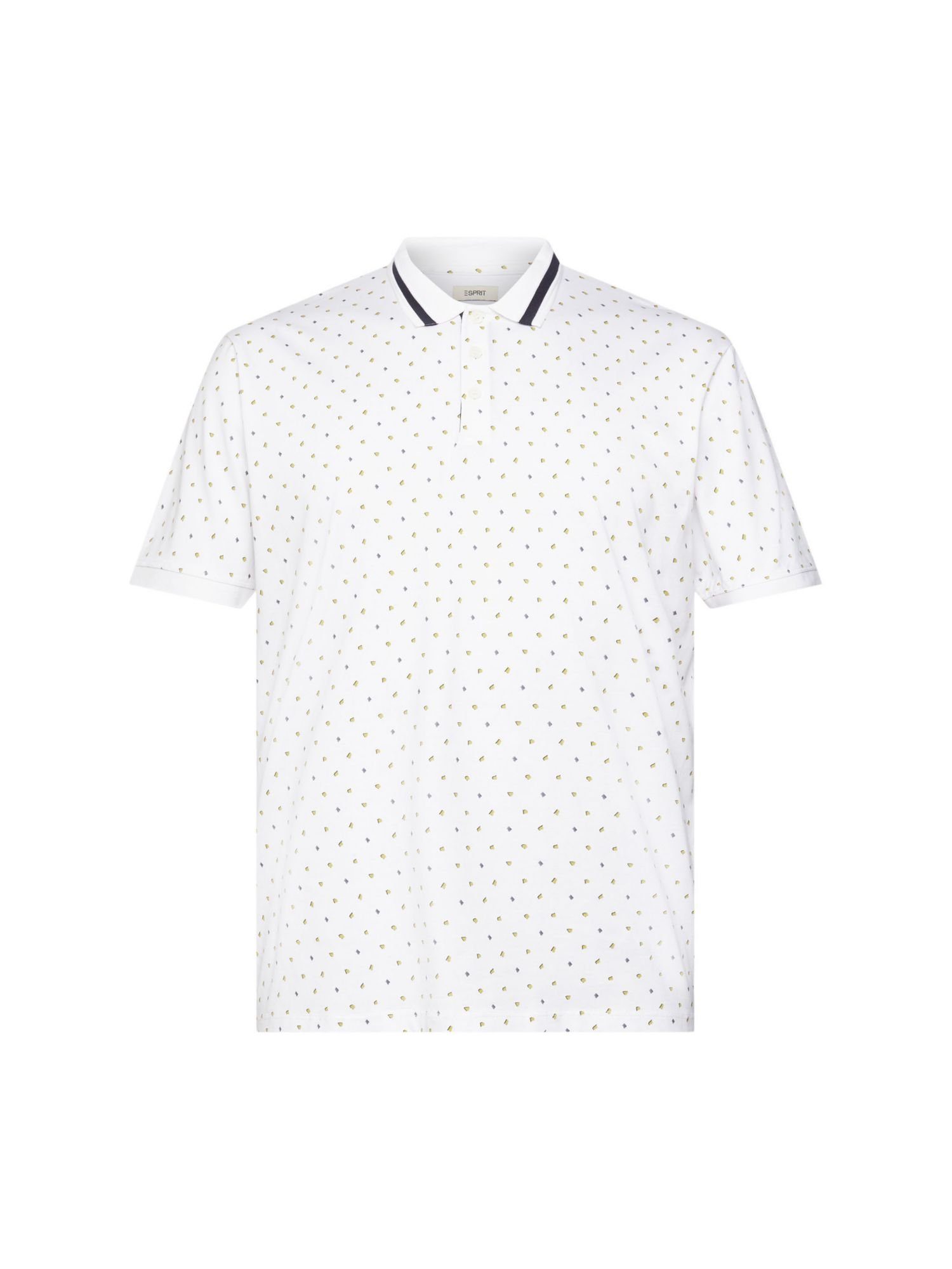 Esprit Poloshirt Poloshirt mit Allover-Muster OFF WHITE