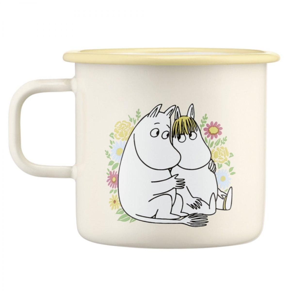 Muurla Kindergeschirr-Set Tasse Mumins Flowers (550 ml)