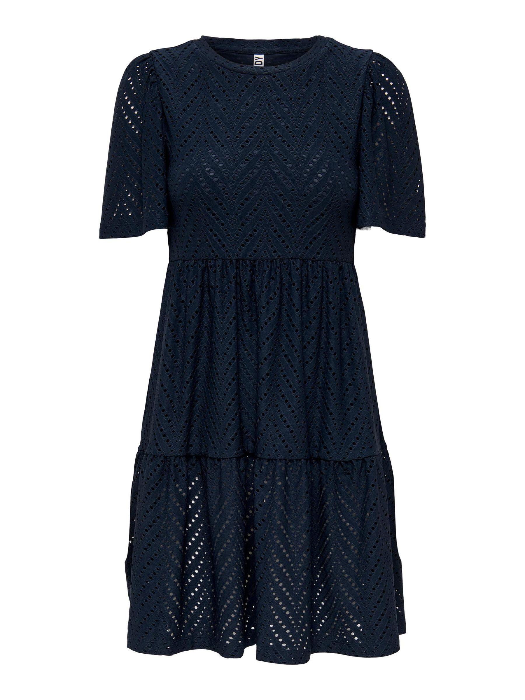 JACQUELINE de YONG Shirtkleid mit Lochstickerei JDYCARLA (lang) JDYCARLA CATHINKA S/S DRESS JRS ATK
