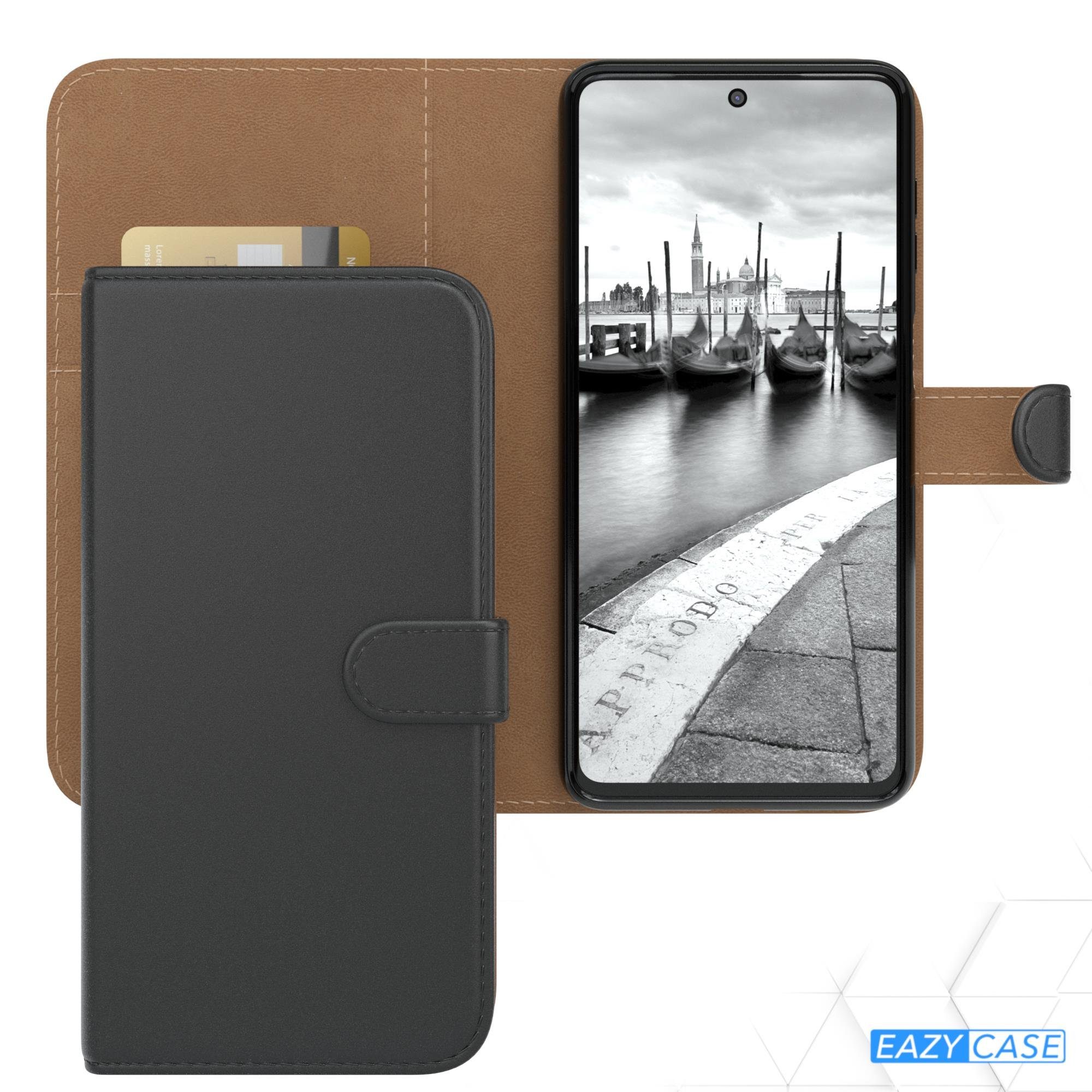 EAZY CASE Handyhülle Uni Bookstyle für Samsung Galaxy M52 5G 6,7 Zoll, Schutzhülle mit Standfunktion Kartenfach Handytasche aufklappbar Etui
