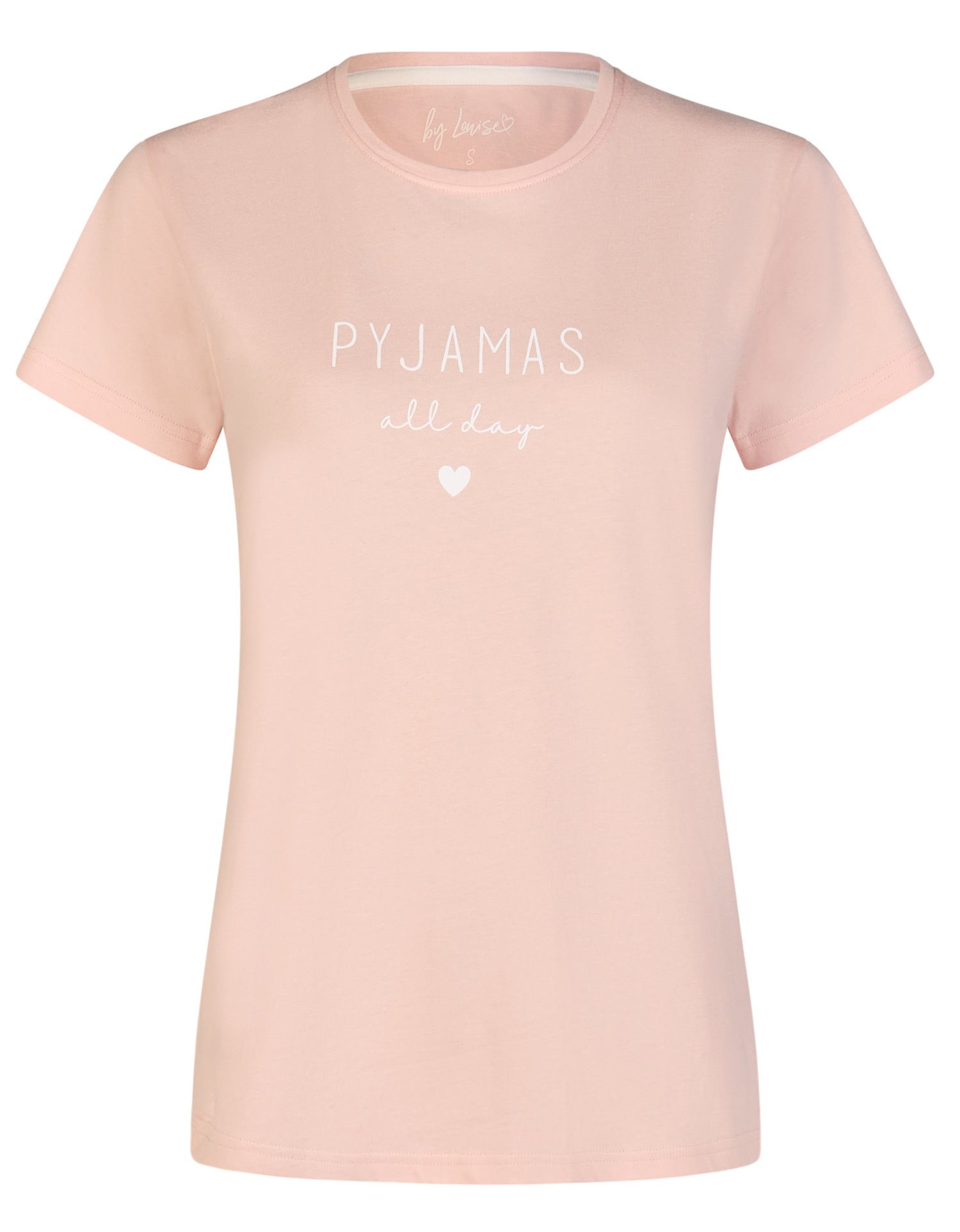 Pyjamaoberteil Damen Pyjamashirt mit kurzem Arm