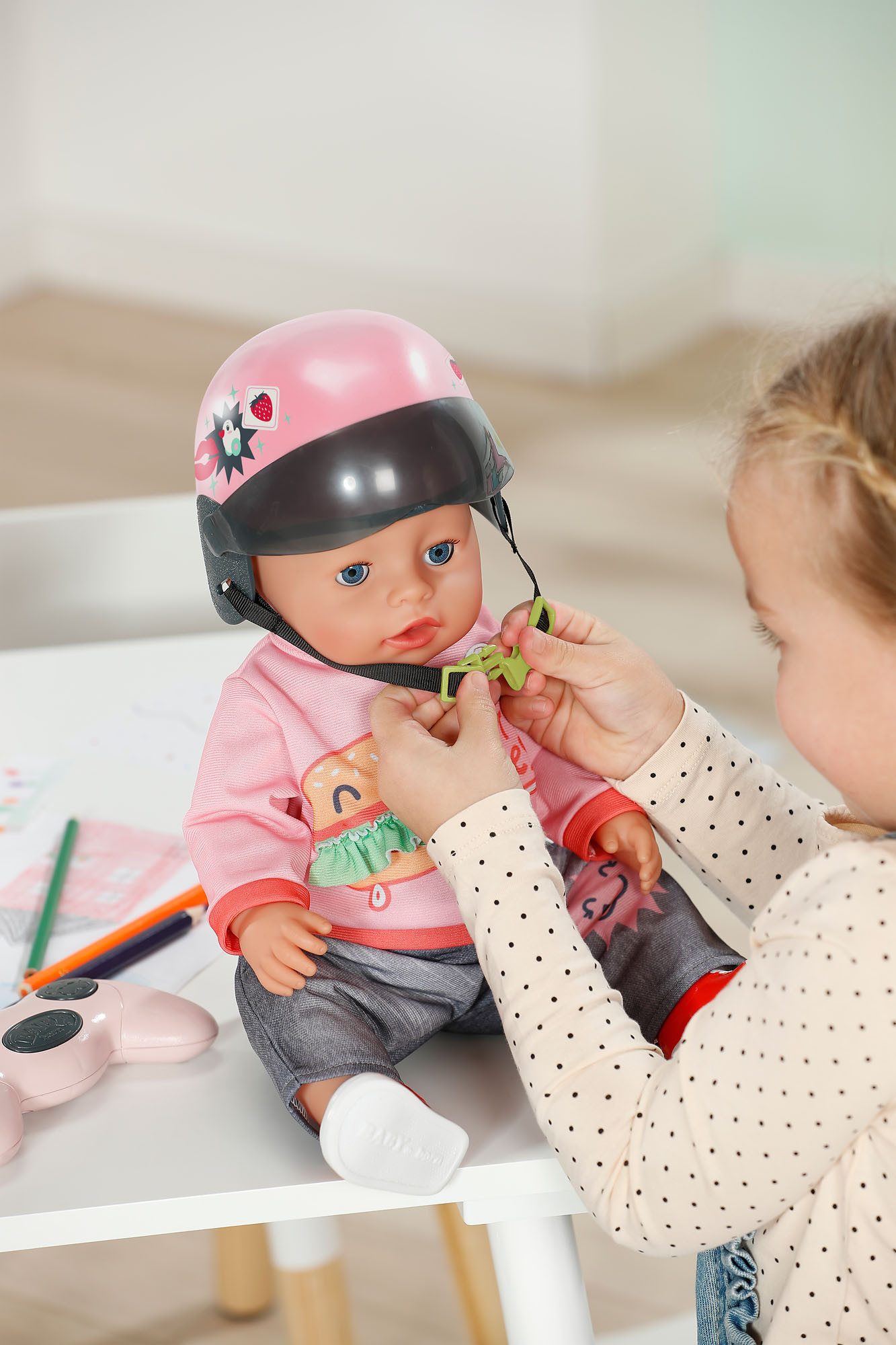 Baby Born Puppen Helm Scooterhelm