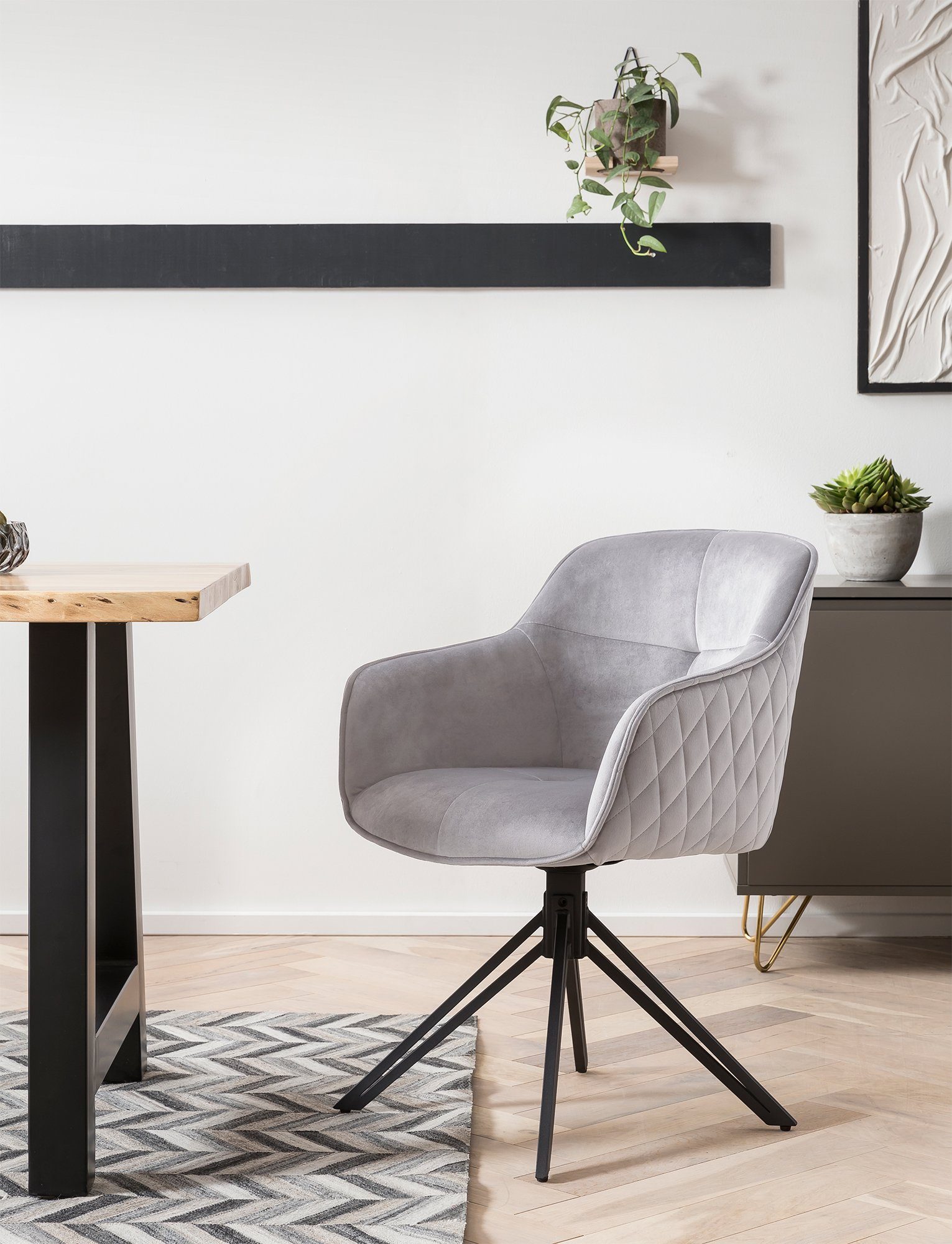 SalesFever Armlehnstuhl, mit 360° Drehfunktion günstig online kaufen