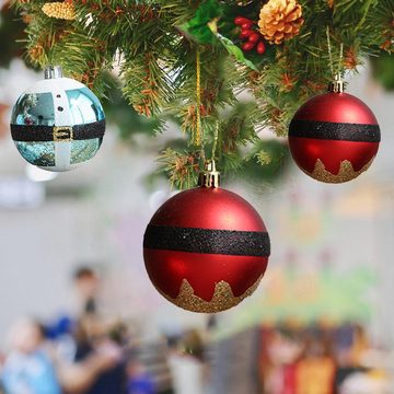 Rutaqian Christbaumschmuck Weihnachtskugeln 12tlg. hängenden Kugeln für Weihnachtsbaum