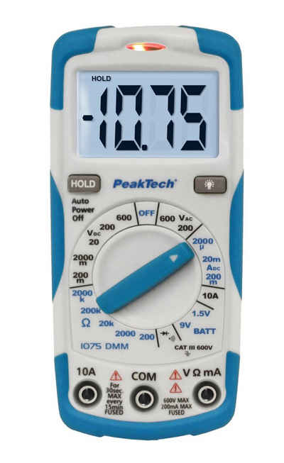 PeakTech Multimeter PeakTech 1075: Basis Digitalmultimeter ~ 2.000 Counts