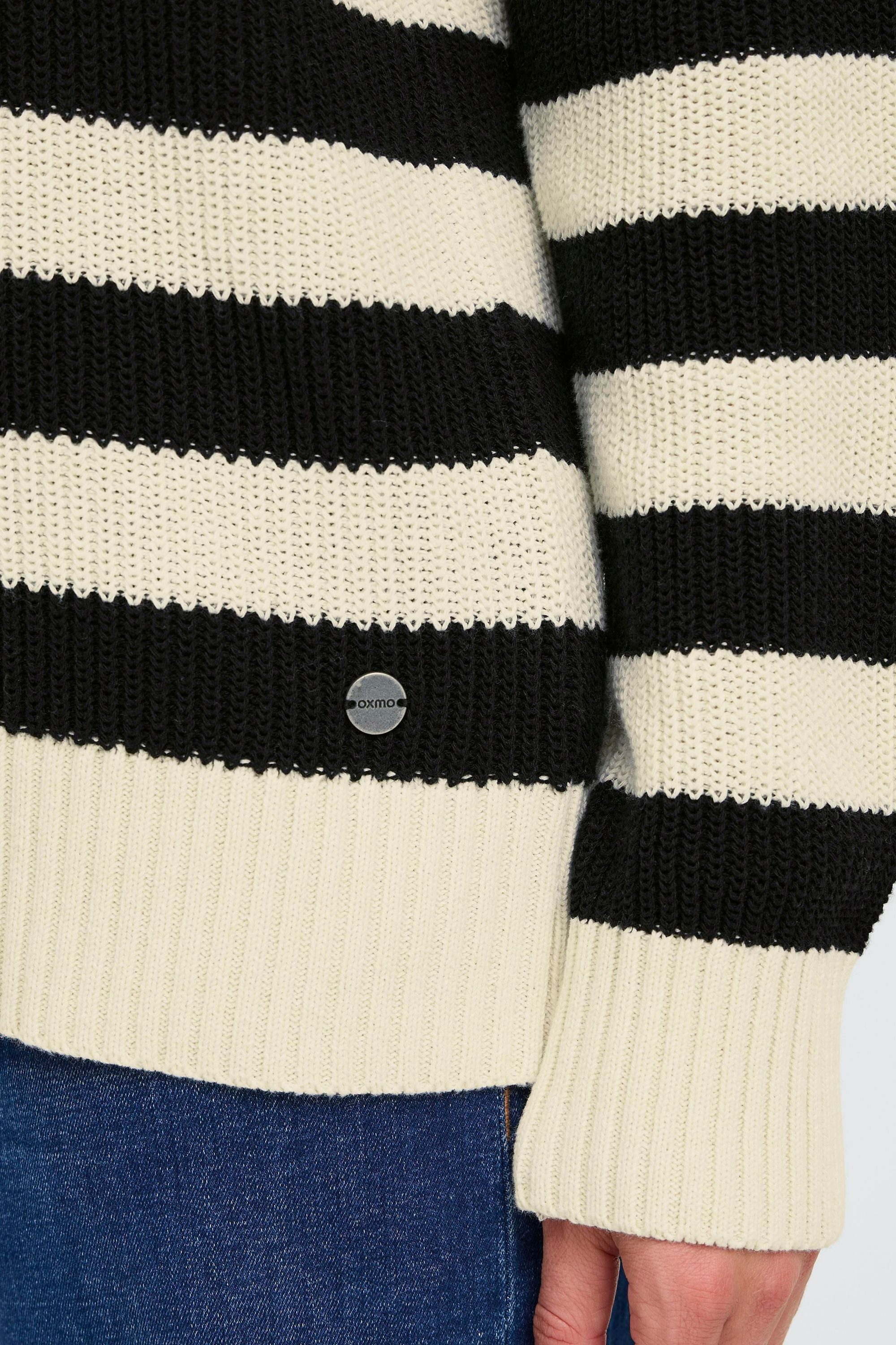 OXMO Strickpullover OXKavina Modischer Pullover mit Streifen