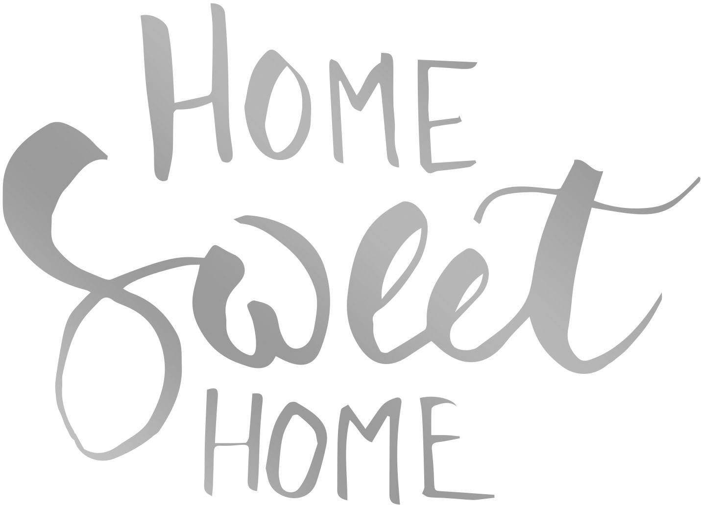 queence Wandtattoo »HOME SWEET HOME« (1 Stück)-Otto