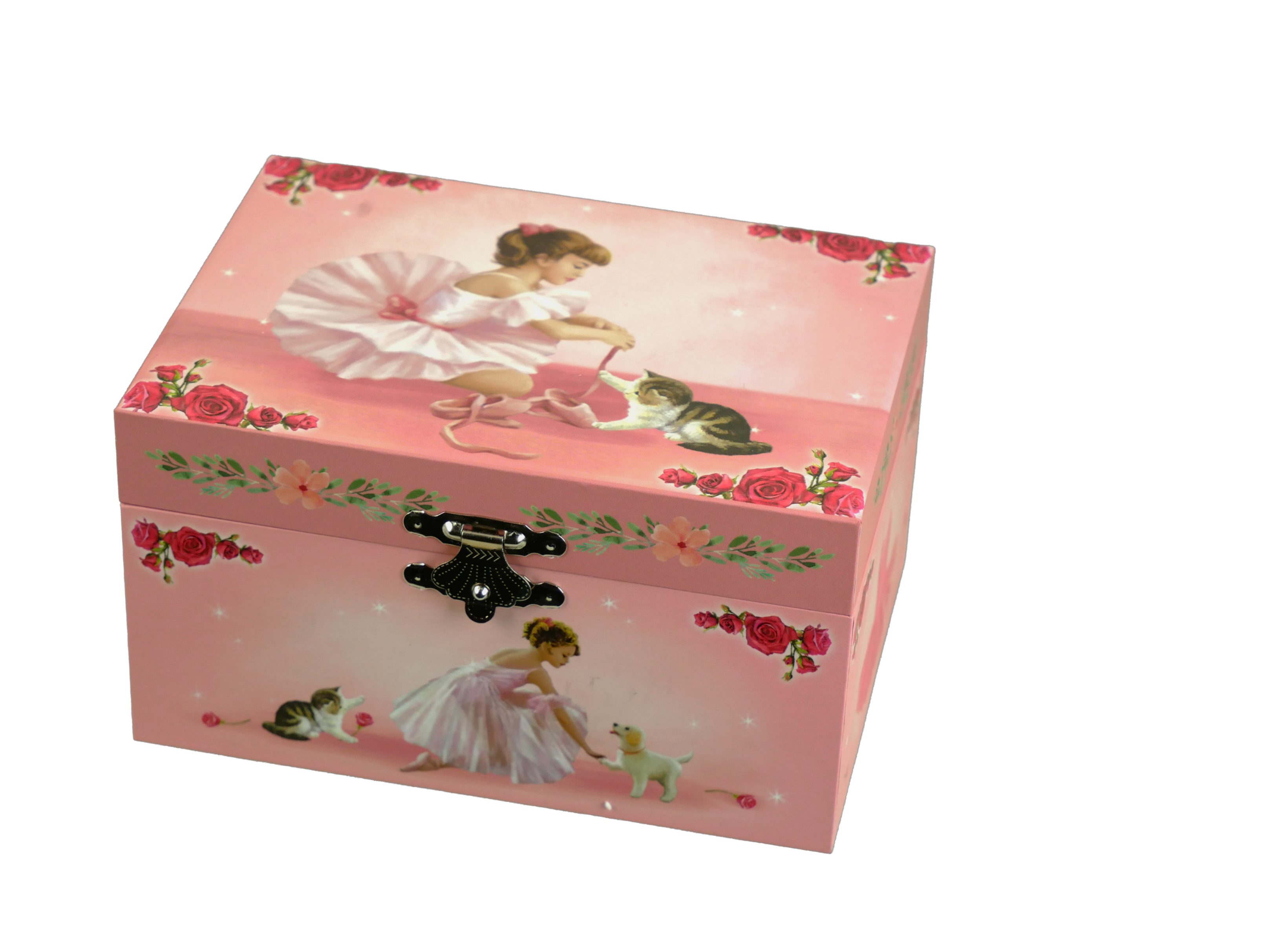 Spieluhr Spieluhr - Schmuckdose Ballerina und Katze