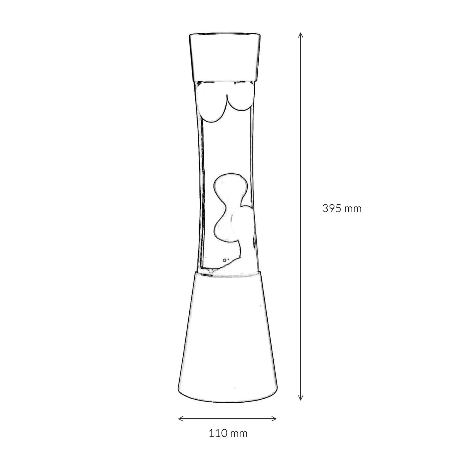 mit Schlafzimmer Tischleuchte Leuchtmittel G9 Licht-Erlebnisse Lavalampe Tischlampe stilvoll rot RINGO,