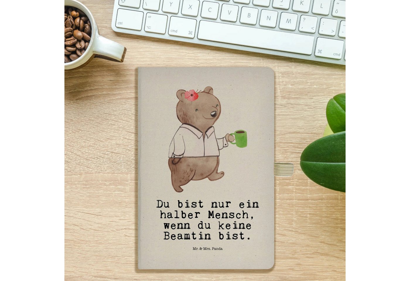 Thumbnail - Mr. & Mrs. Panda Notizbuch Beamtin Herz - Transparent - Geschenk, Studium, erfolgreich, Dankesch Mr. & Mrs. Panda, Inspi...