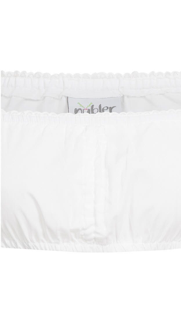 Nübler Dirndlbluse Dirndlbluse Kurzarm Karina in Weiß von Nübler