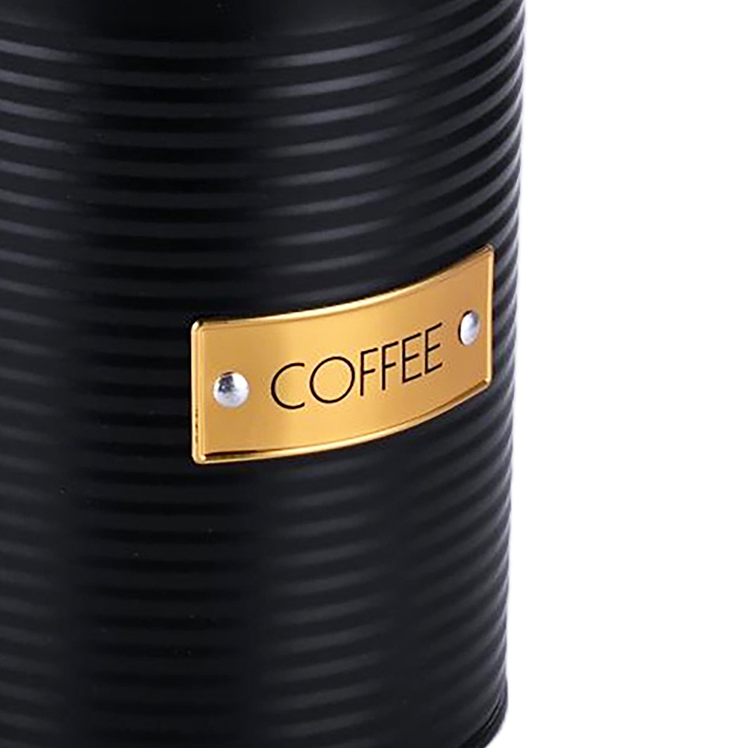 relaxdays Kaffeedose mit Bambusdeckel, Stahl, 2er Pack