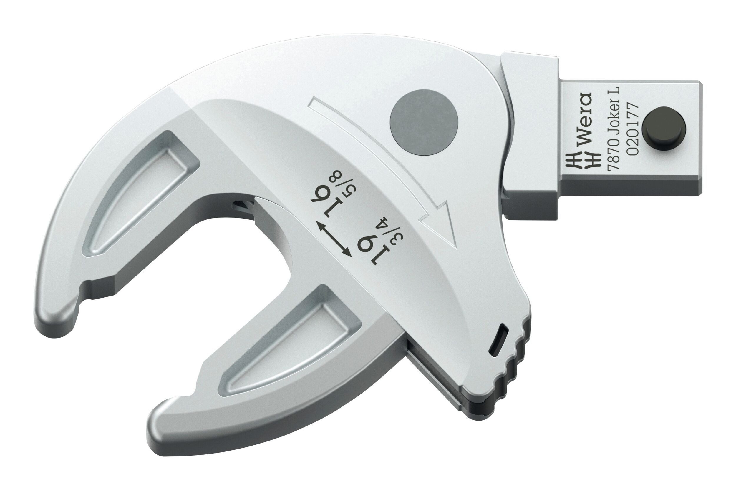 Wera Drehmomentschlüssel, Einsteck-Maulschlüssel 16-19 mm 9 x 12 mm Joker L