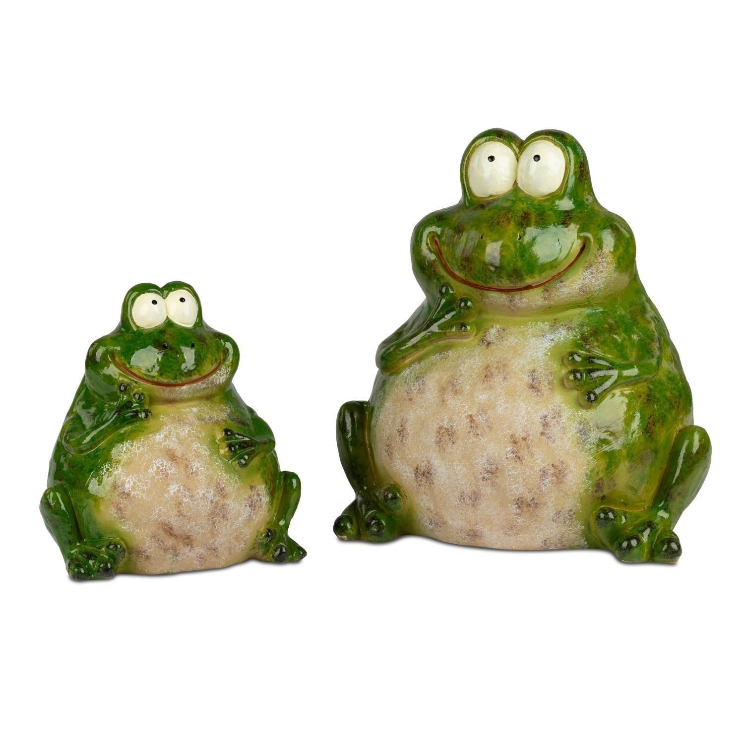 formano Dekofigur Cartoon, Höhe: 24cm, Farbe: Grün, Motiv: Frosch