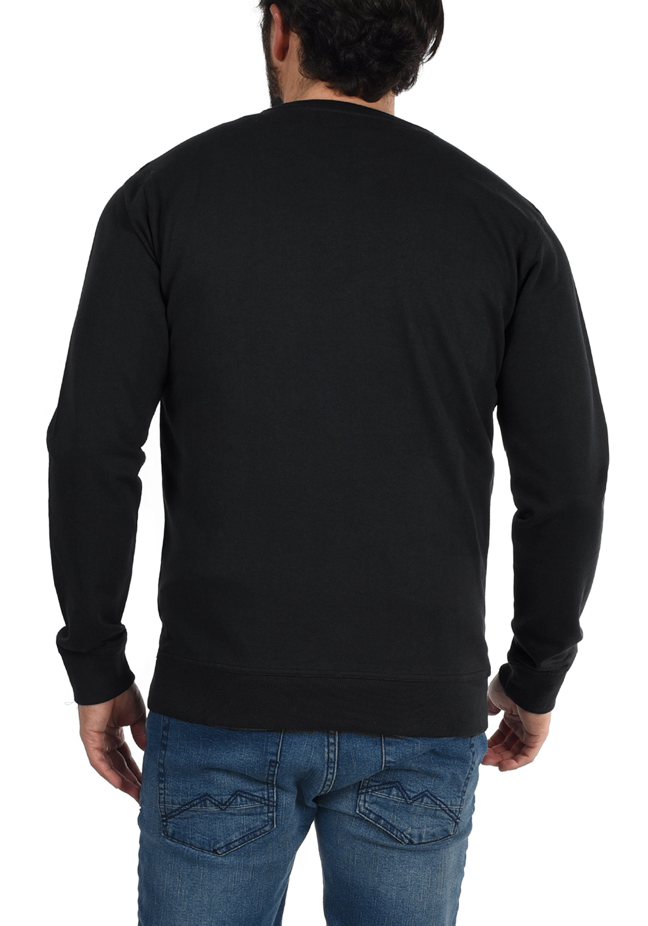 Solid Sweatshirt SDTarabo Sweatpullover Black Cotton (9000) aus Organic